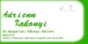 adrienn kakonyi business card