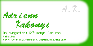 adrienn kakonyi business card